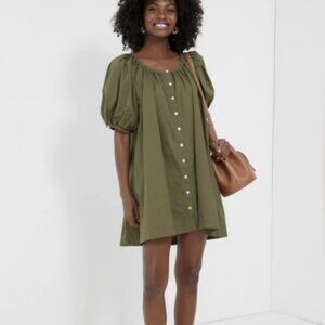 New Pomander Place Olive Green Cassia Dress - Medium